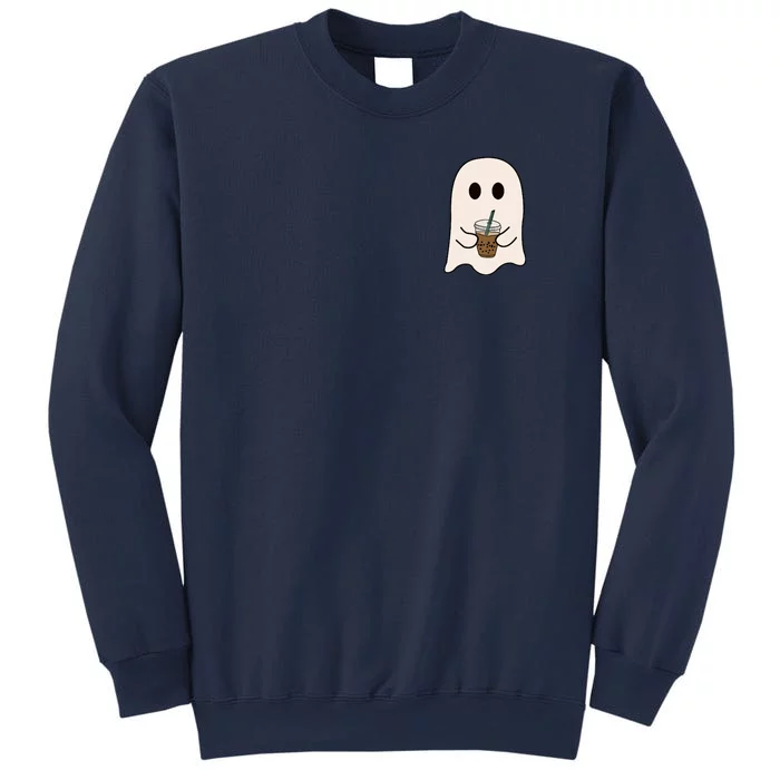 Cute Little Ghost Ice Coffee Halloween Spooky Season Gift Sweatshirt