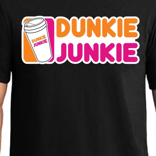 Coffee Lovers Gift Funny Coffee Saying Funny Dunkie Junkie Funny Gift Pajama Set