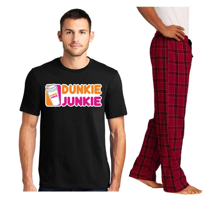 Coffee Lovers Gift Funny Coffee Saying Funny Dunkie Junkie Funny Gift Pajama Set