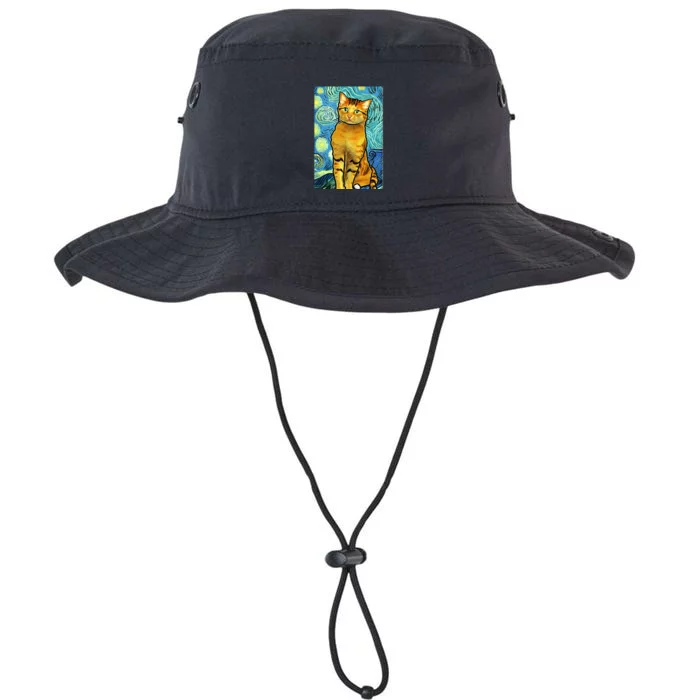 Cat Lover Gift Van Gogh Style Art Legacy Cool Fit Booney Bucket Hat