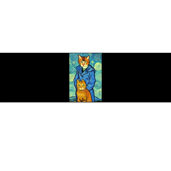 Cat Lover Gift Van Gogh Style Art Bumper Sticker