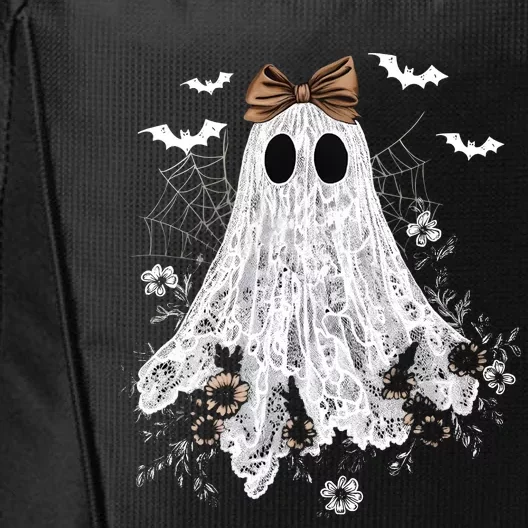 Cute Lace Ghost Halloween City Backpack