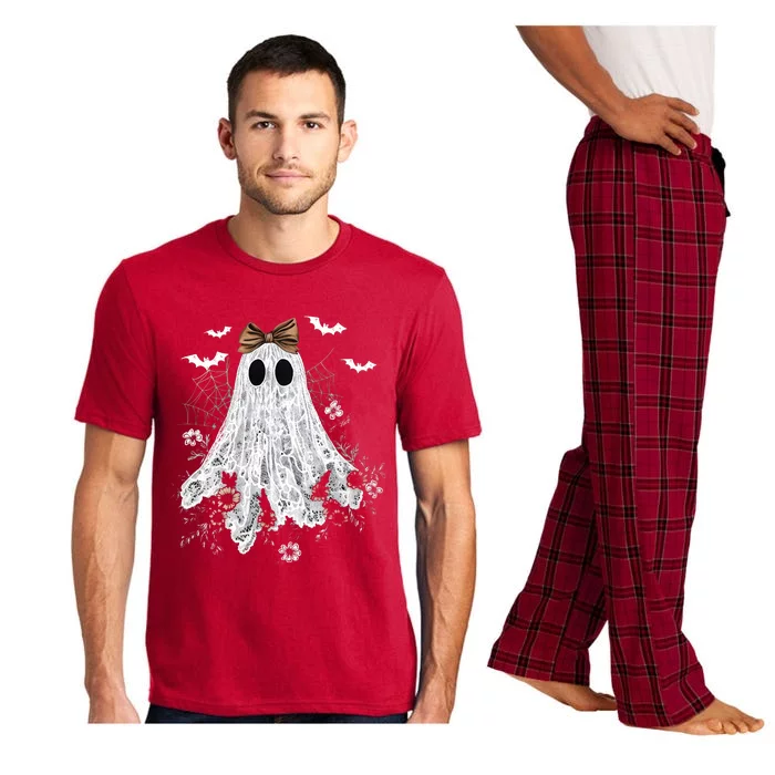 Cute Lace Ghost Halloween Pajama Set