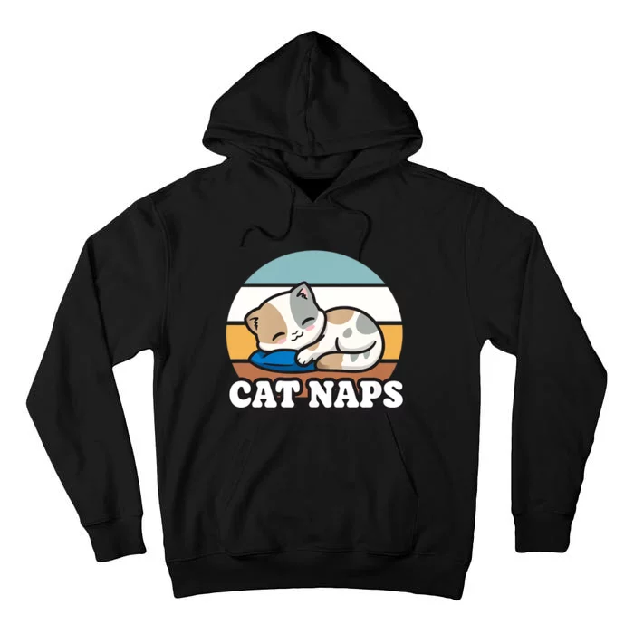 Cat Lovers Gift Nap Lover Sleepy Cute Kawaii Cat Naps Tall Hoodie