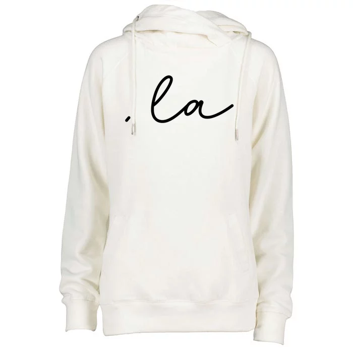 Comma La Gift Womens Funnel Neck Pullover Hood