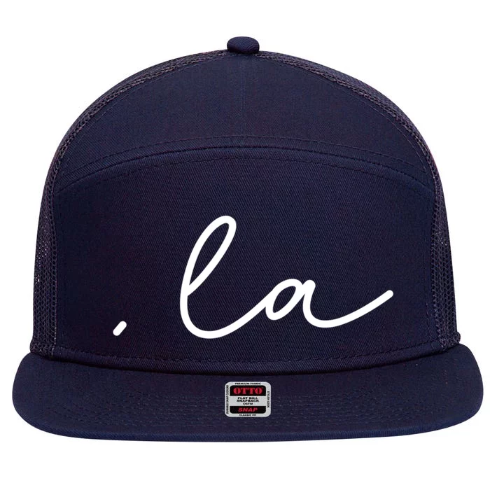 Comma La Gift 7 Panel Mesh Trucker Snapback Hat