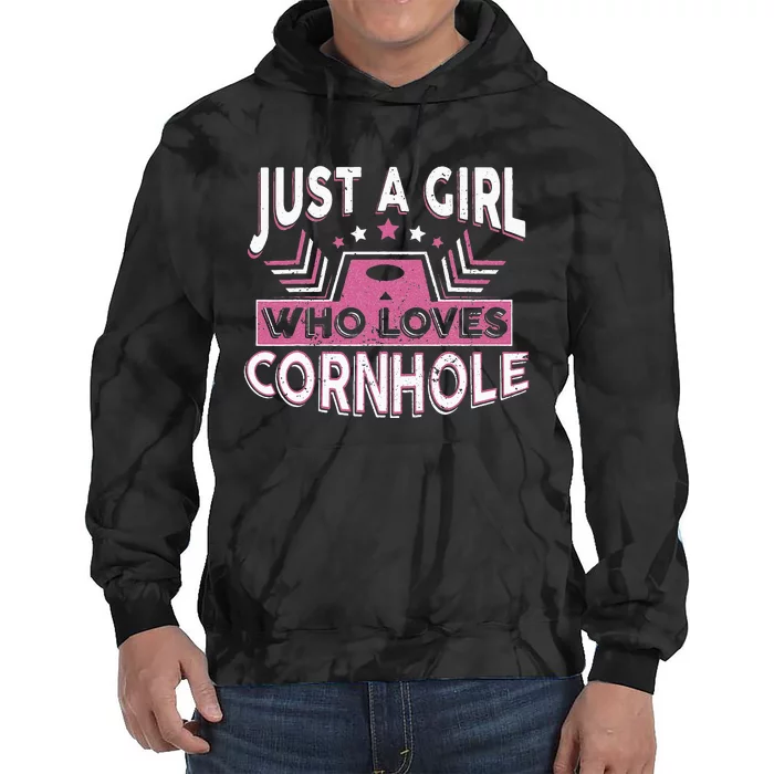 Cornhole Lawn Game Bean Bags Sack Cornhole Player Tie Dye Hoodie