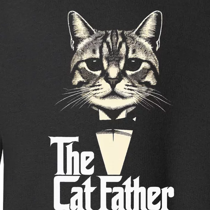 Cat Lover Gifts Funny The Catfather Cat Dad Toddler Sweatshirt