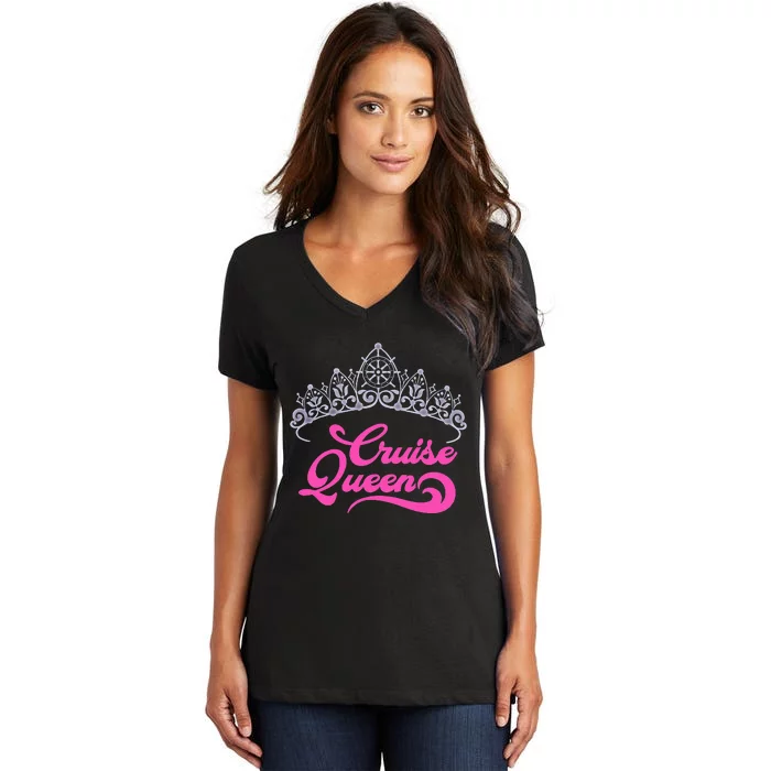 Cruising Lover Gift  Cruise Queen Women's V-Neck T-Shirt