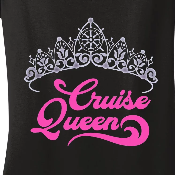 Cruising Lover Gift  Cruise Queen Women's V-Neck T-Shirt