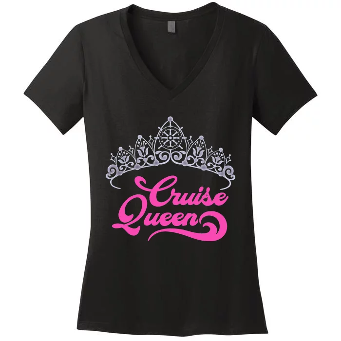 Cruising Lover Gift  Cruise Queen Women's V-Neck T-Shirt