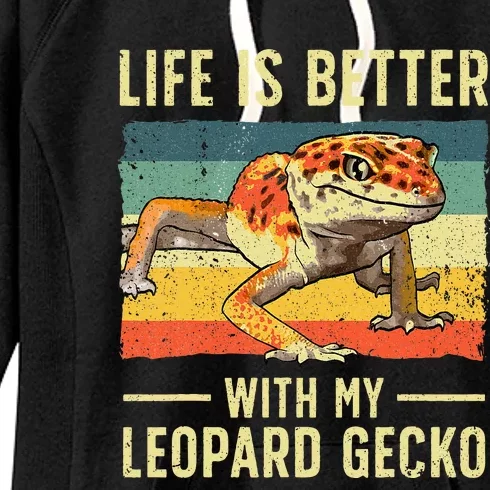 Cool Leopard Gecko For Women Leopard Gecko Lover Women's Fleece Hoodie