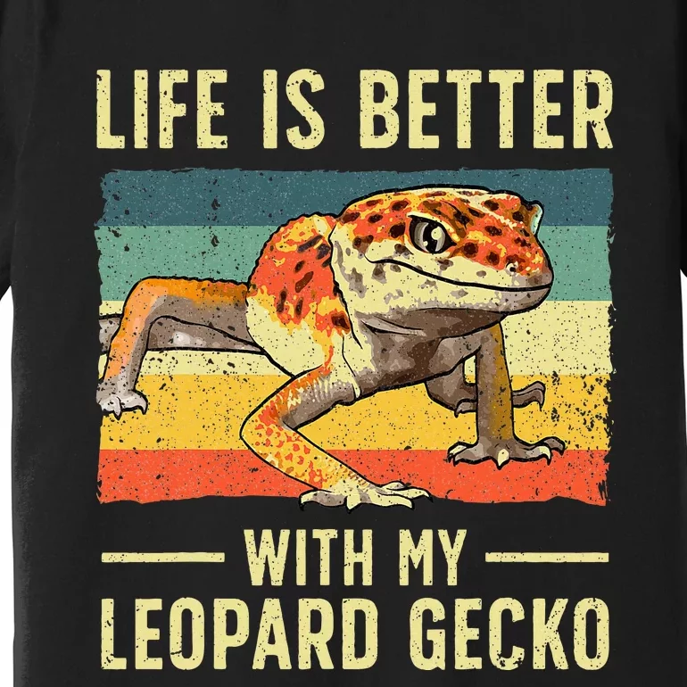 Cool Leopard Gecko For Women Leopard Gecko Lover Premium T-Shirt