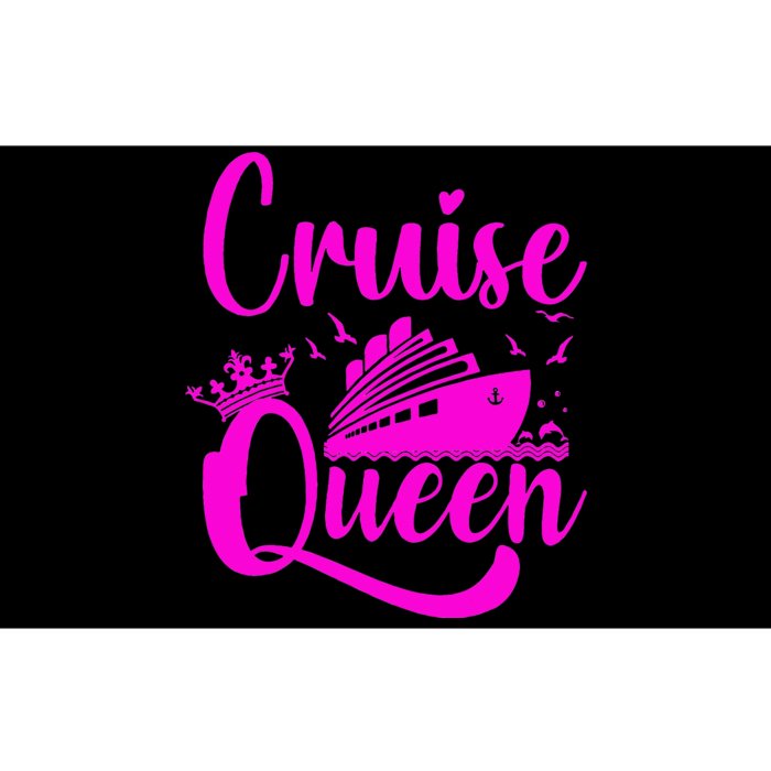 Cruising Lover Gifts  Cruise Queen Vacation Bumper Sticker