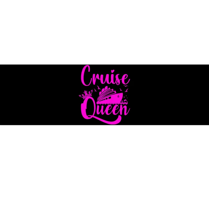 Cruising Lover Gifts  Cruise Queen Vacation Bumper Sticker