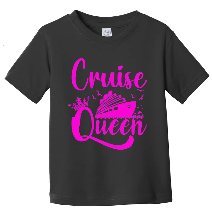 Cruising Lover Gifts  Cruise Queen Vacation Toddler T-Shirt