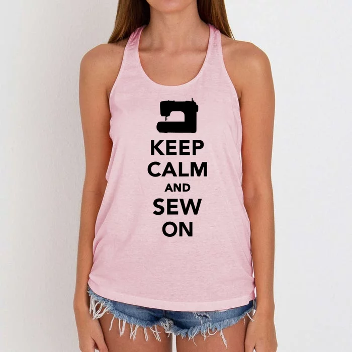 Crocheting Lover Gift Crocheting Funny Sewing Meaningful Gift Women's Knotted Racerback Tank