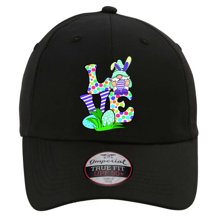 Cute Love Gnome Easter Egg Hunting Bunny The Original Performance Cap