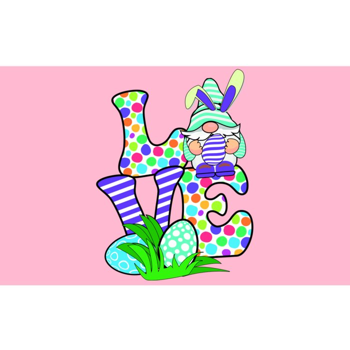 Cute Love Gnome Easter Egg Hunting Bunny Bumper Sticker