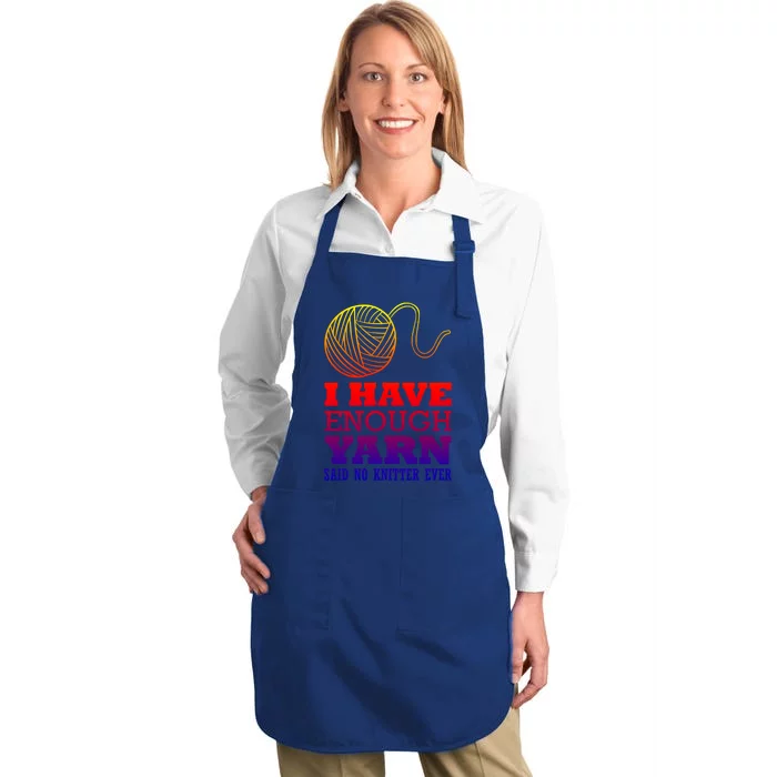 Crocheting Lover Gift Crocheting Knitter Cute Gift Full-Length Apron With Pocket