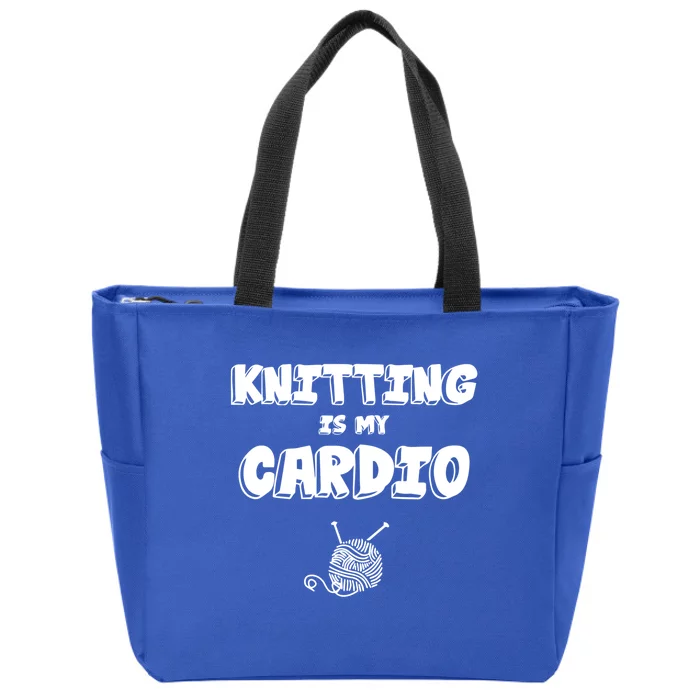 Crocheting Lover Gift Crocheting Knitting Gift Zip Tote Bag