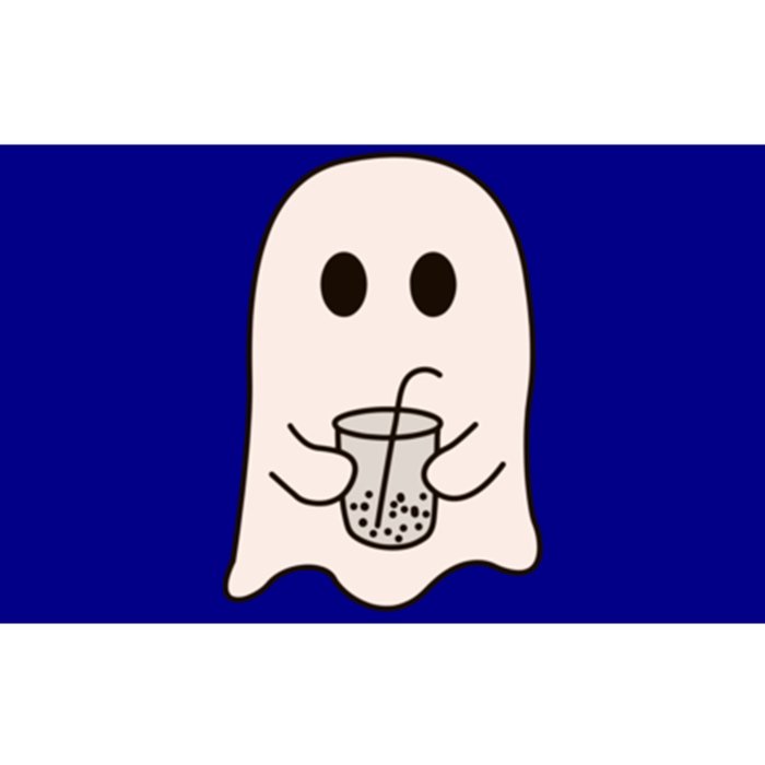 Cute Little Ghost Ice Coffee Halloween Costume Spooky Season Gift Bumper Sticker