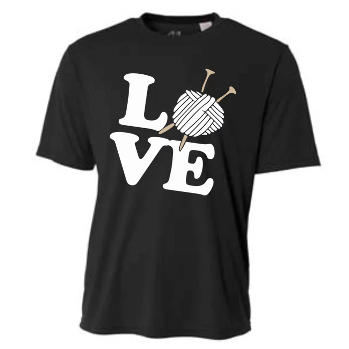 Crocheting Lover Gift Crocheting Love Sewing Gift Cooling Performance Crew T-Shirt