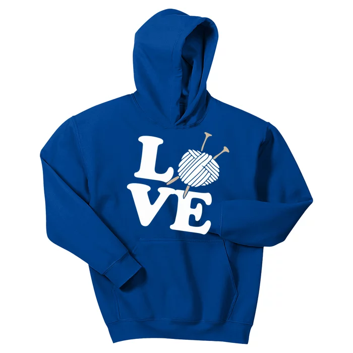 Crocheting Lover Gift Crocheting Love Sewing Gift Kids Hoodie