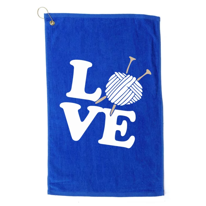 Crocheting Lover Gift Crocheting Love Sewing Gift Platinum Collection Golf Towel