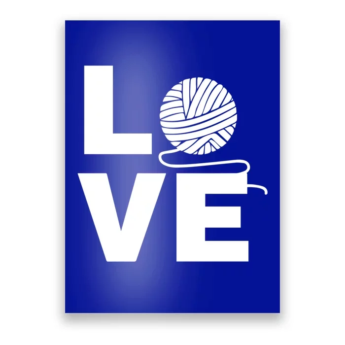 Crocheting Lover Gift Crocheting Love Yarn Gift Poster