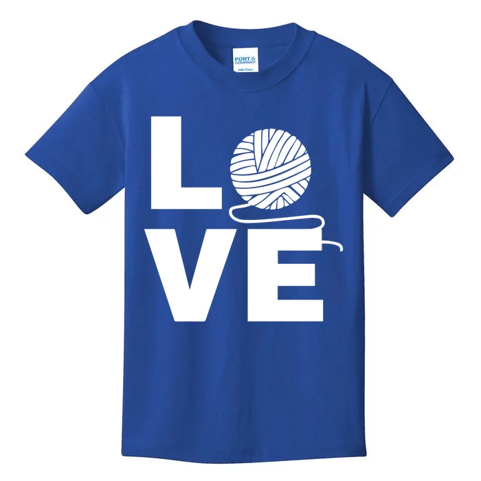 Crocheting Lover Gift Crocheting Love Yarn Gift Kids T-Shirt