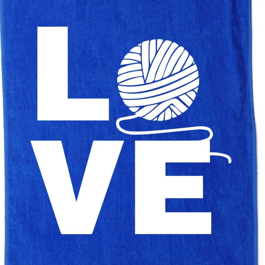 Crocheting Lover Gift Crocheting Love Yarn Gift Platinum Collection Golf Towel