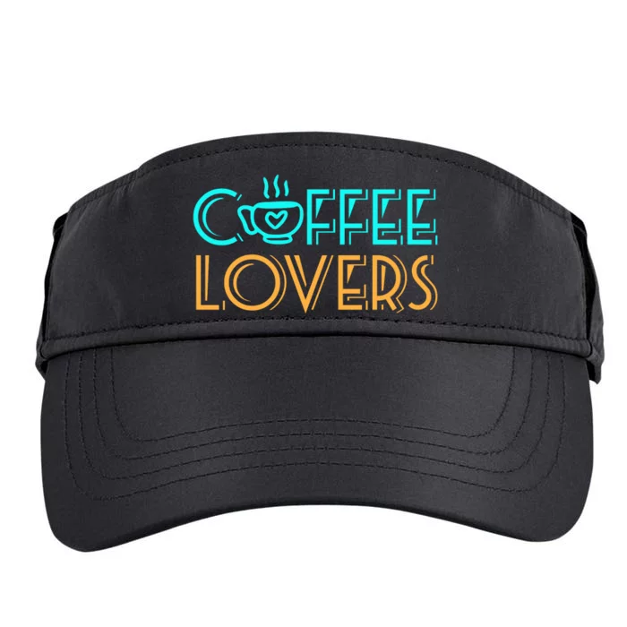 Coffee Lovers Graphic Adult Drive Performance Visor