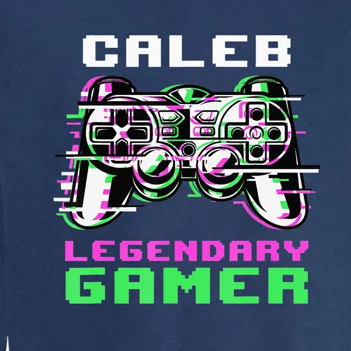 Caleb Legendary Gamer Personalized Garment-Dyed Sweatshirt