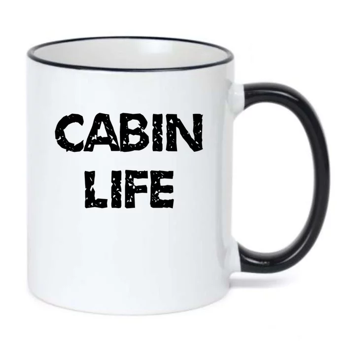 Cabin Life Great Gift Camping Lakes And Cabin Cool Gift Great Gift Black Color Changing Mug