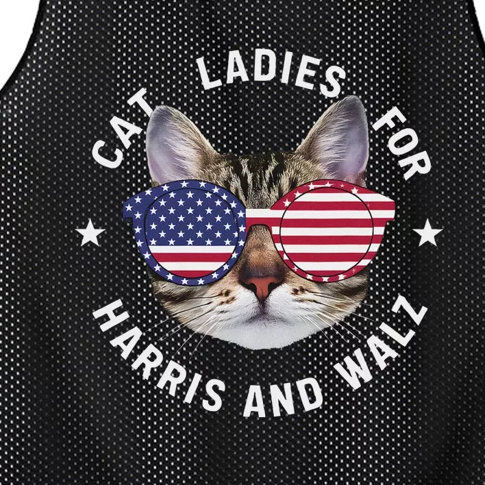 Cat Ladies Harris Waltz 2024 Cat Ladies For Harris Walz 2024 Mesh Reversible Basketball Jersey Tank