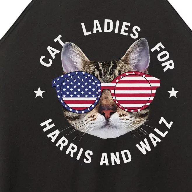 Cat Ladies Harris Waltz 2024 Cat Ladies For Harris Walz 2024 Women’s Perfect Tri Rocker Tank