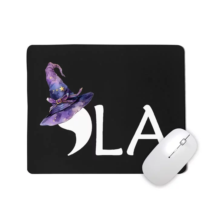 Comma La Halloween Hat 2024 Kamala Harris Funny Halloween Premium Mousepad