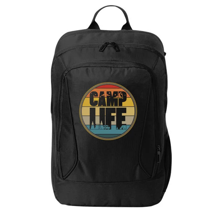 Camp Life Happy Camper Retro Camping Gift City Backpack