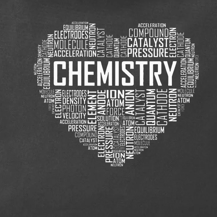 Chemistry Lover Heart Gift for Chemist Teacher or Student Zip Tote Bag