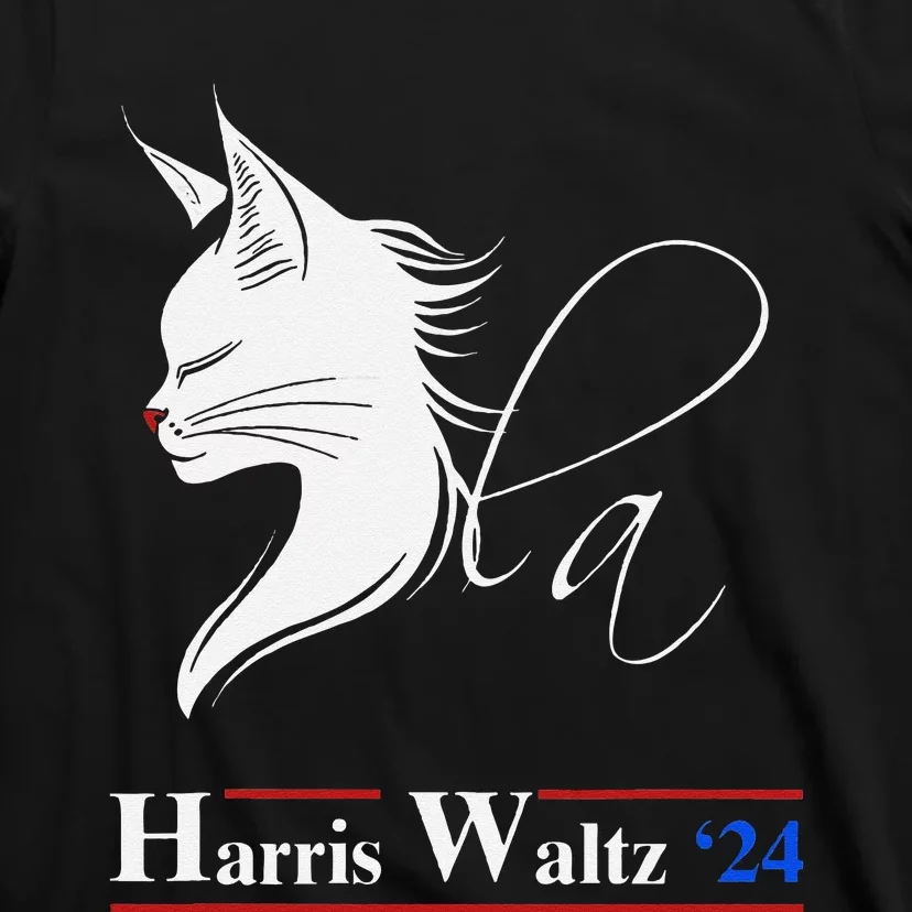 Cat Ladies Harris Waltz 2024 Comma La T-Shirt