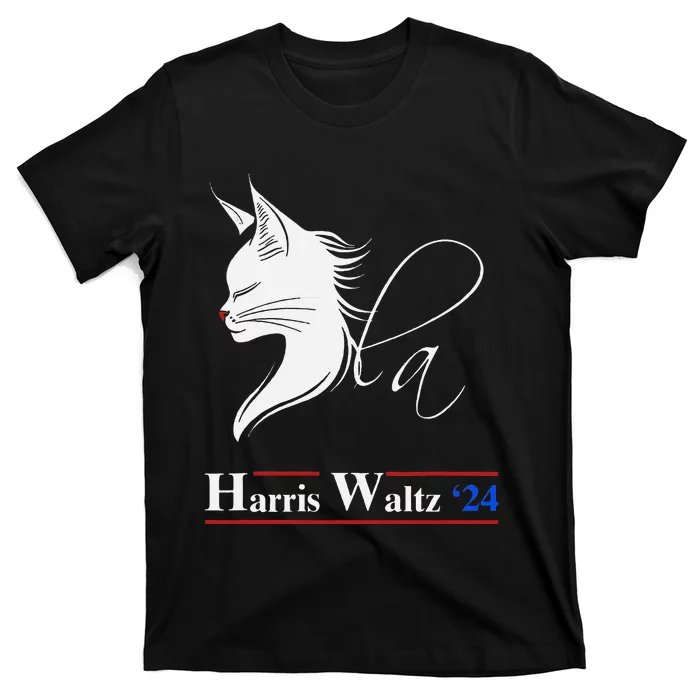 Cat Ladies Harris Waltz 2024 Comma La T-Shirt