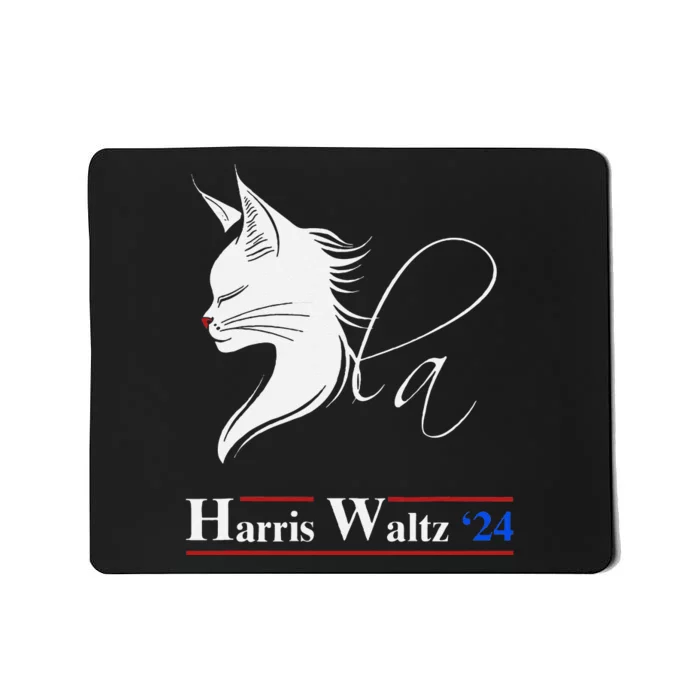 Cat Ladies Harris Waltz 2024 Comma La Mousepad