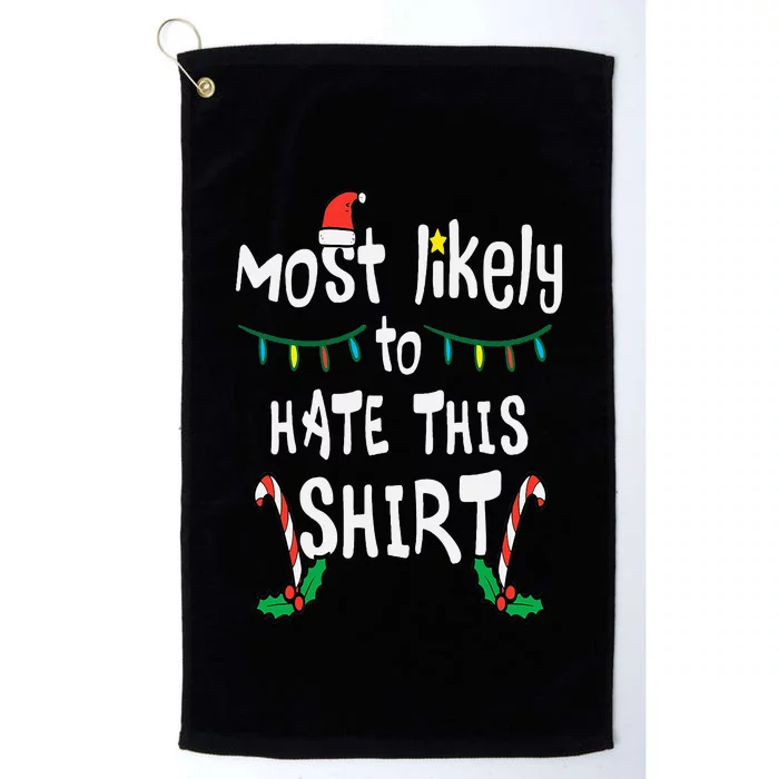 Christmas Likely Hate This Xmas Family Platinum Collection Golf Towel