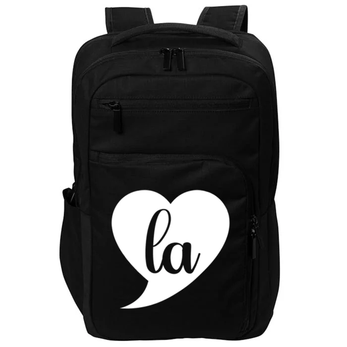 Comma La Heart Funny Great Gift Impact Tech Backpack