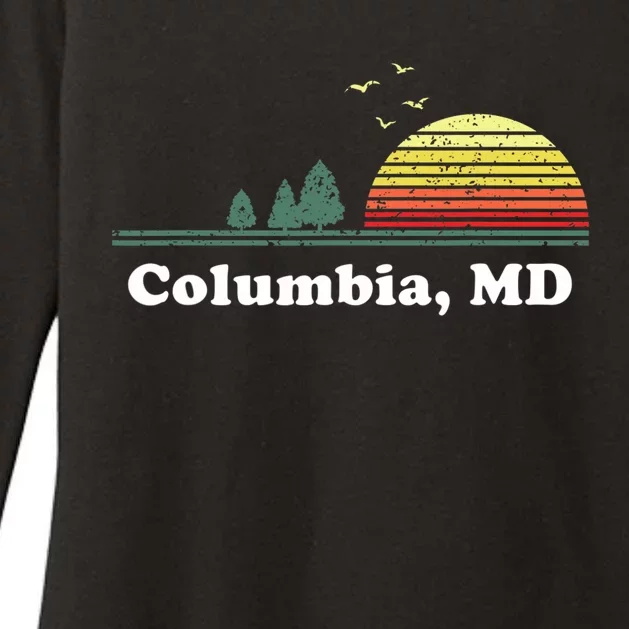 Columbia Louisiana Home Souvenir Print Womens CVC Long Sleeve Shirt