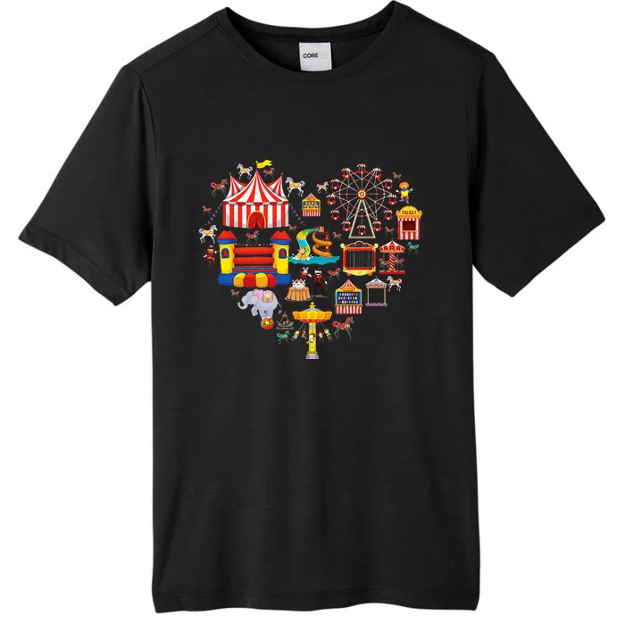 Circus Love Heart Ringmaster Party Circus ChromaSoft Performance T-Shirt