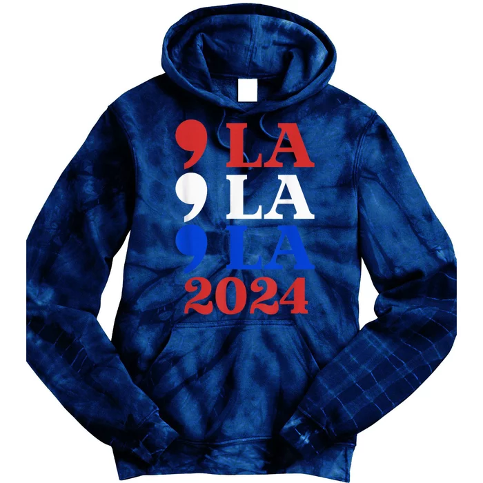 Comma La Harris 2024 Kamala Harris For President 2024 Election Tie Dye Hoodie