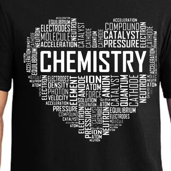 Chemistry Lover Heart Gift For Chemist Teacher Or Student Pajama Set