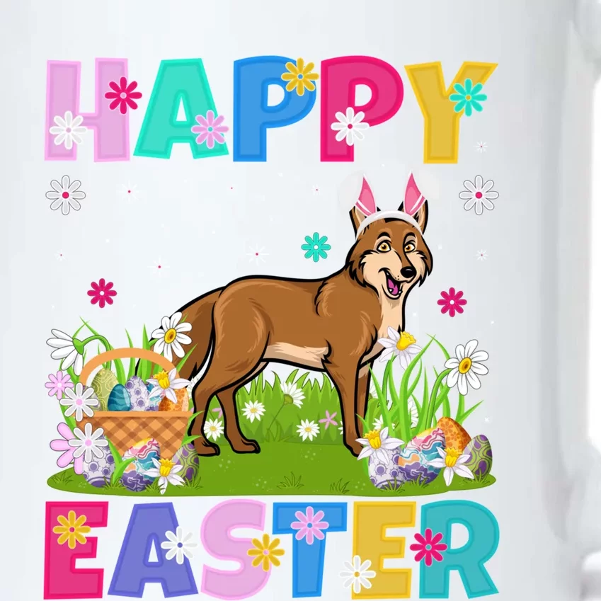 Coyote Lover Happy Easter Bunny Coyote Easter Sunday Cute Gift Black Color Changing Mug